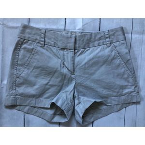 J Crew Chino Womens Khaki Shorts Size 00